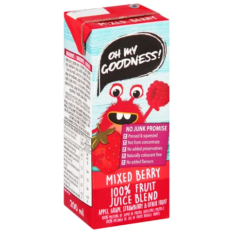 JUICE OMG 200ML, PRESSED BERRY