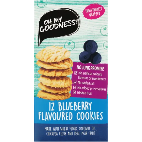 TODDLER COOKIE OMG 150G BOX, BLUBERRY